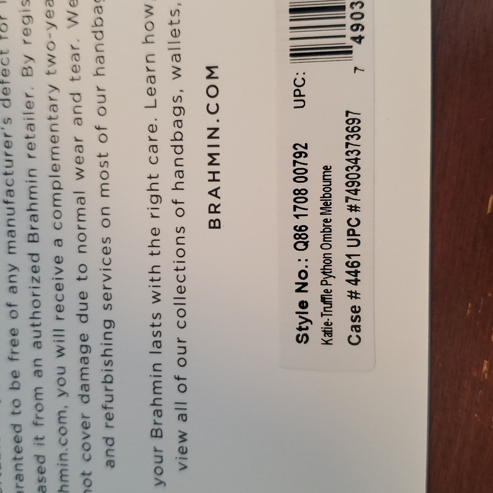 Brahmin Katie Truffle Python Melbourne.Brown/ Tan… - image 6